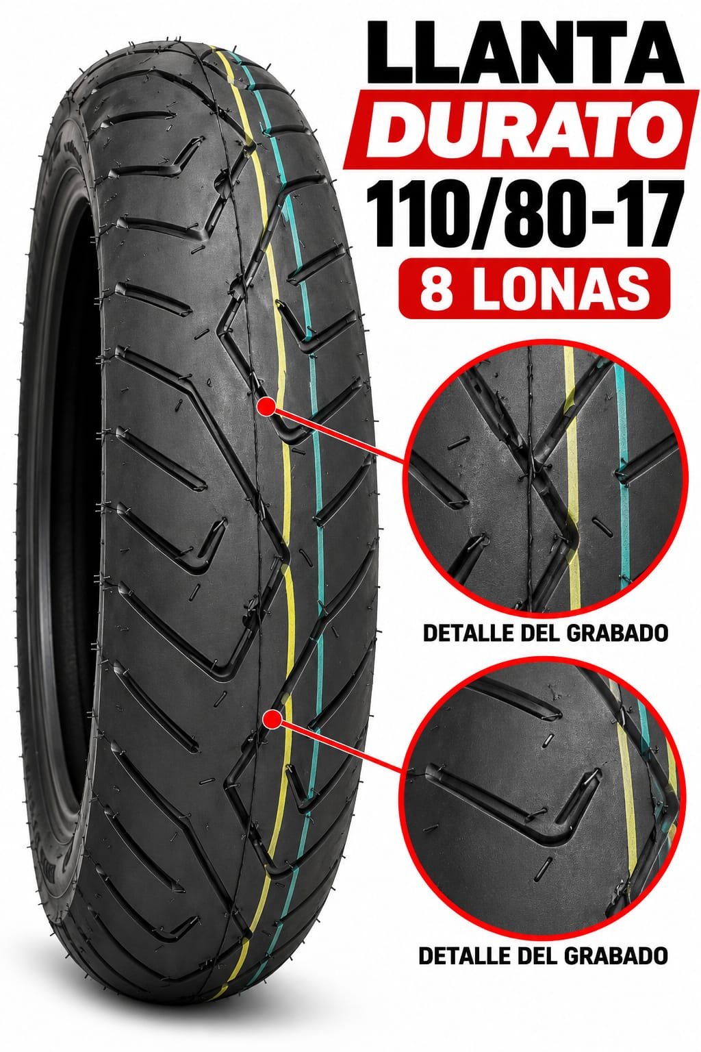 LLANTA 110/80-17 8PR DP - imagen 1