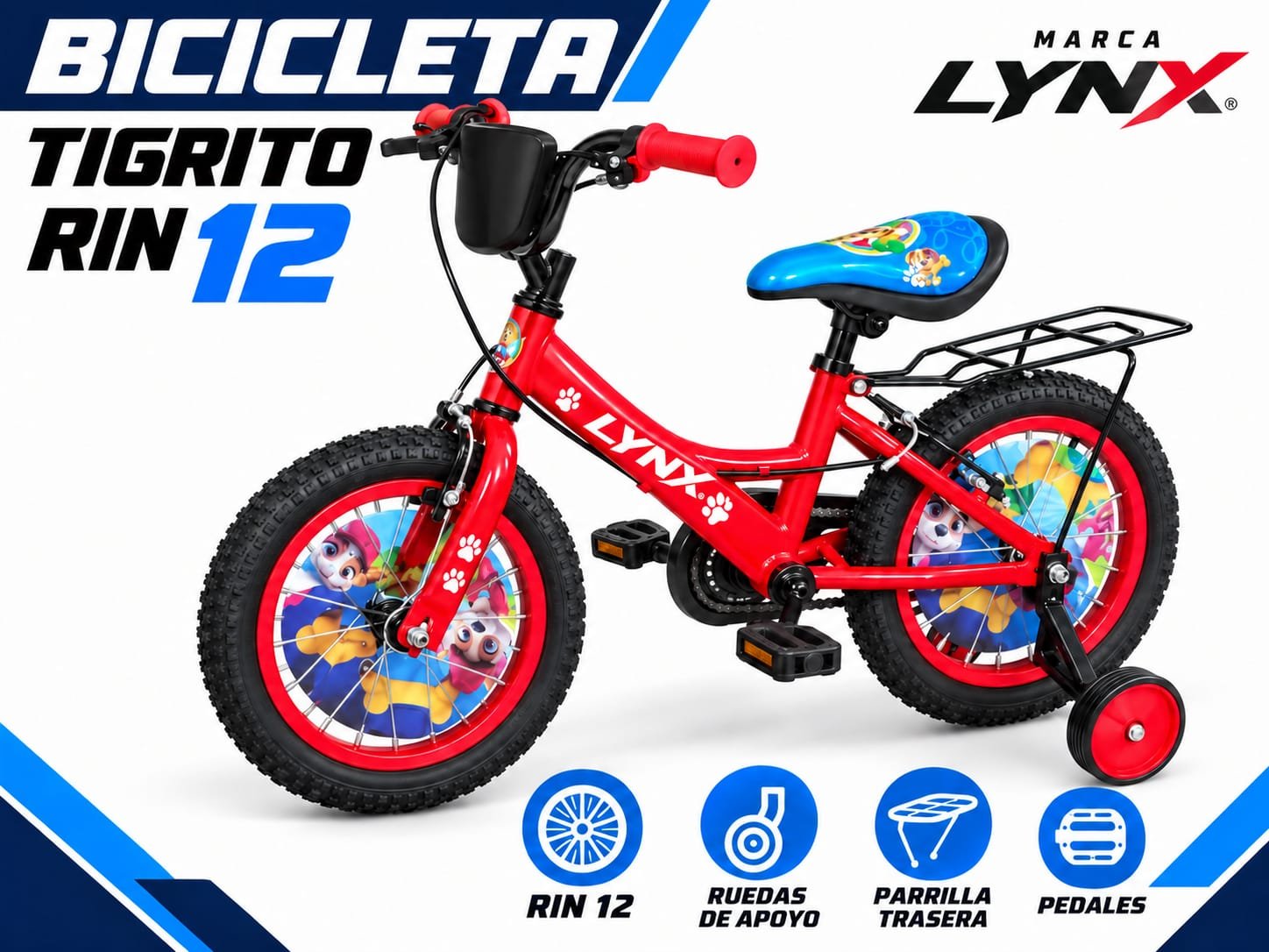 BICICLETA TIGRITO RIN 12 - imagen 1