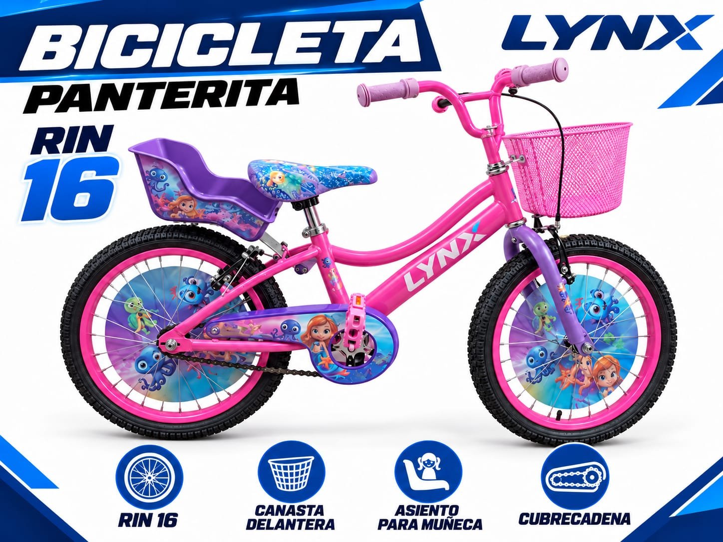 BICICLETA PANTERITA RIN 16 - imagen 1