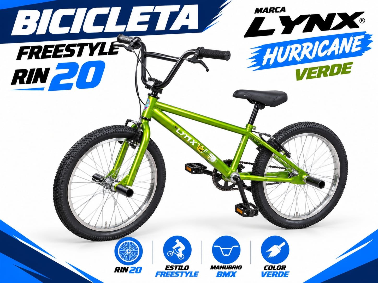 BICICLETA FREESTYLE HURRICAN RING 20 COLOR - imagen 1