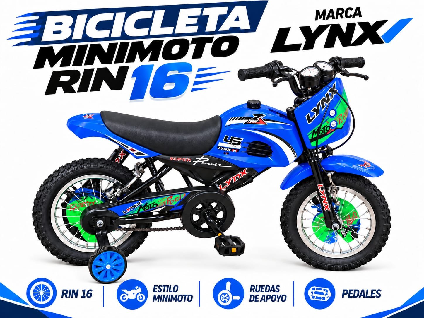 BICICLETA MINIMOTO RIN 16 - imagen 1