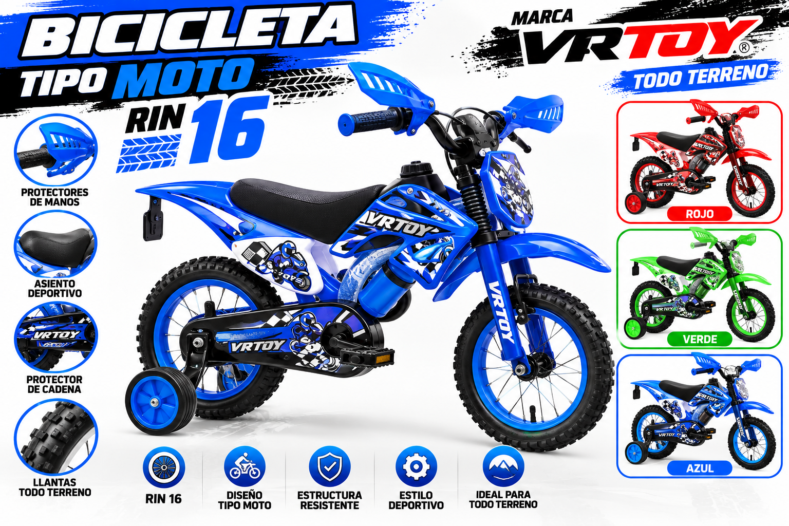 BICICLETA RIN 16 MINIMOTO - imagen 2