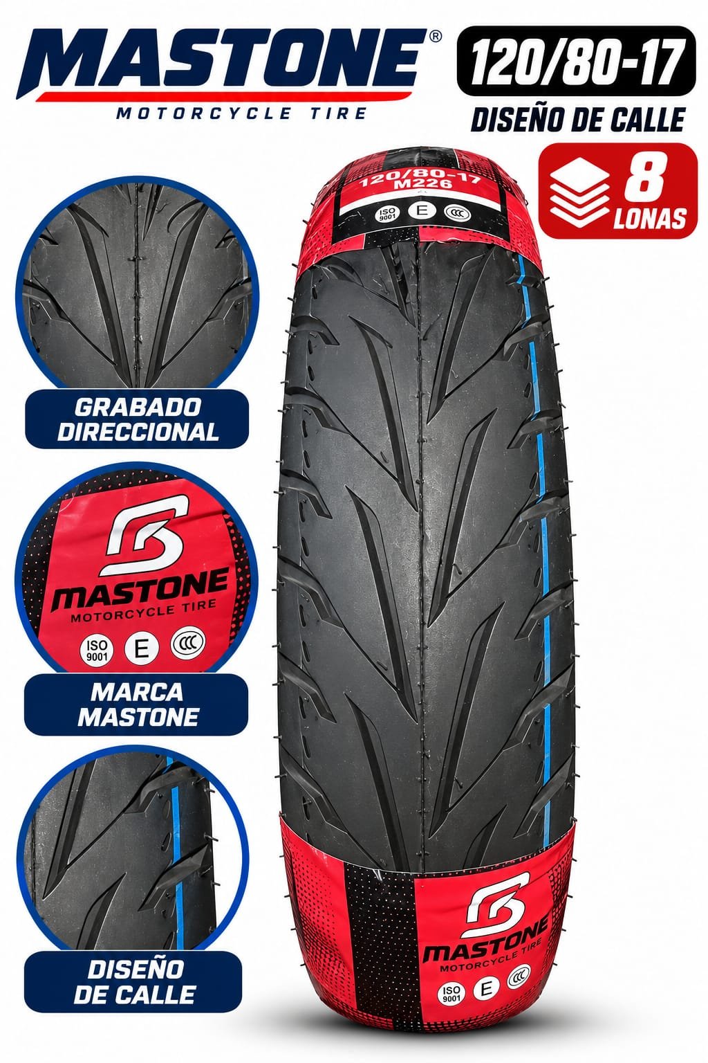 LLANTA 120/80-17 LISA M226 - imagen 1
