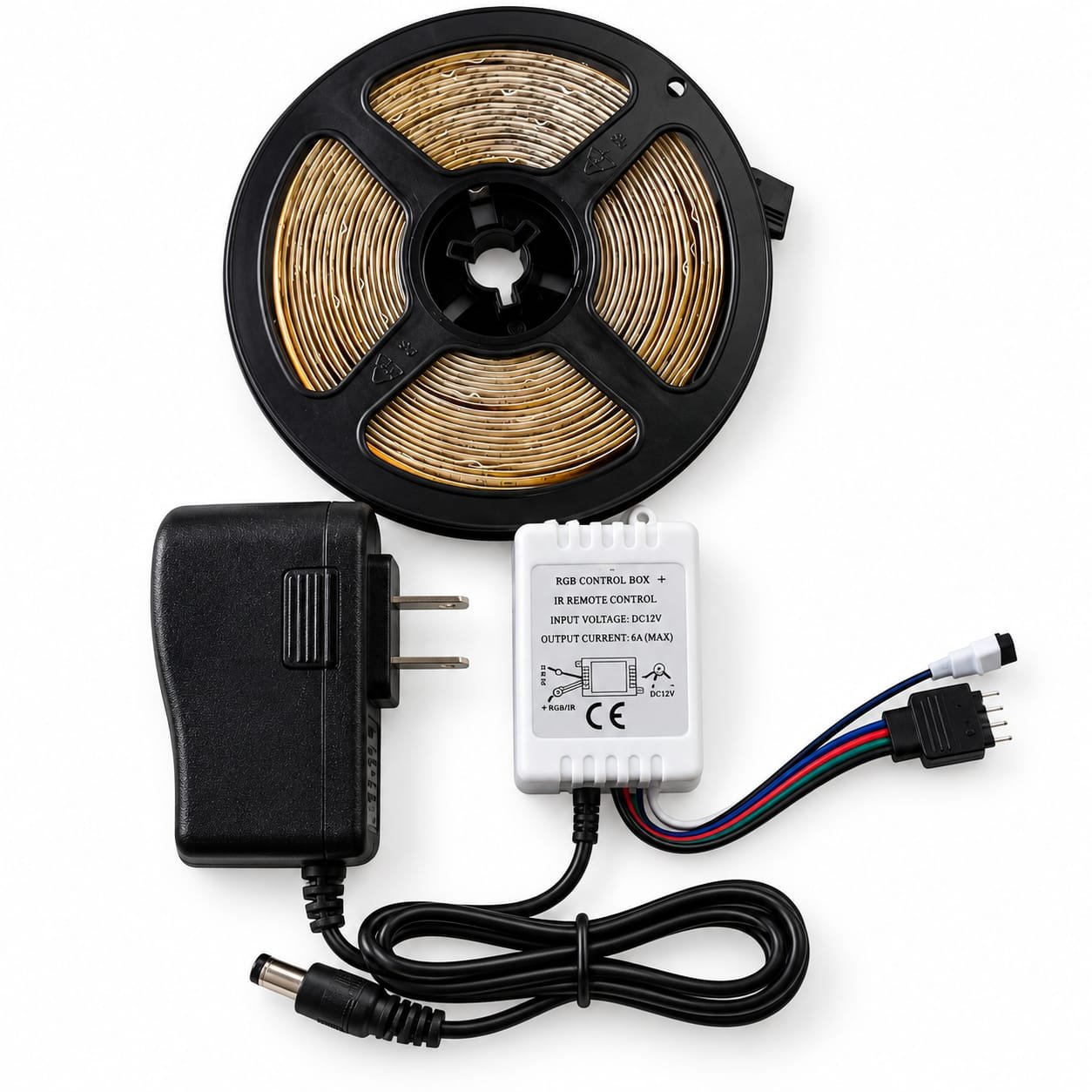 ROLLO TIRA LED MULTICOLOR C/CONTROL - imagen 1